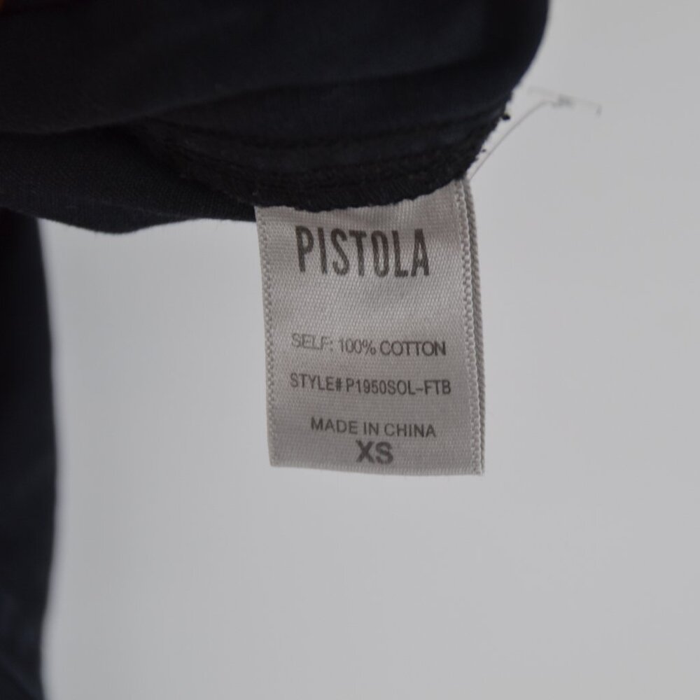 Pistola Grover Field Jumpsuit in Fade To Black XS Short Sleeve Button Up Utility - Picture 8 of 8